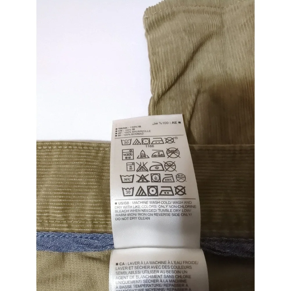 Banana Republic Corduroy Pants Pima Cotton 36 x 32 academia preppy brown grunge